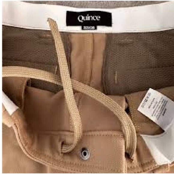 Quince Men's Ultra-Stretch 24/7 Smart Chino Pants Khaki 30X32 NWT - Picture 4 of 4